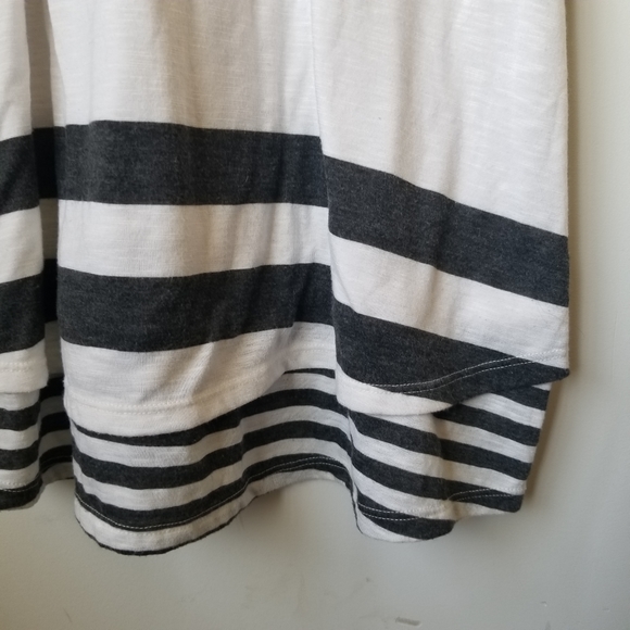Anthropologie Puella Pink Grey and White Stripe Knit A-line Casual Dress - Picture 7 of 10